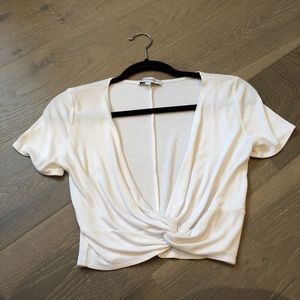 Open front white shirt worn twice!